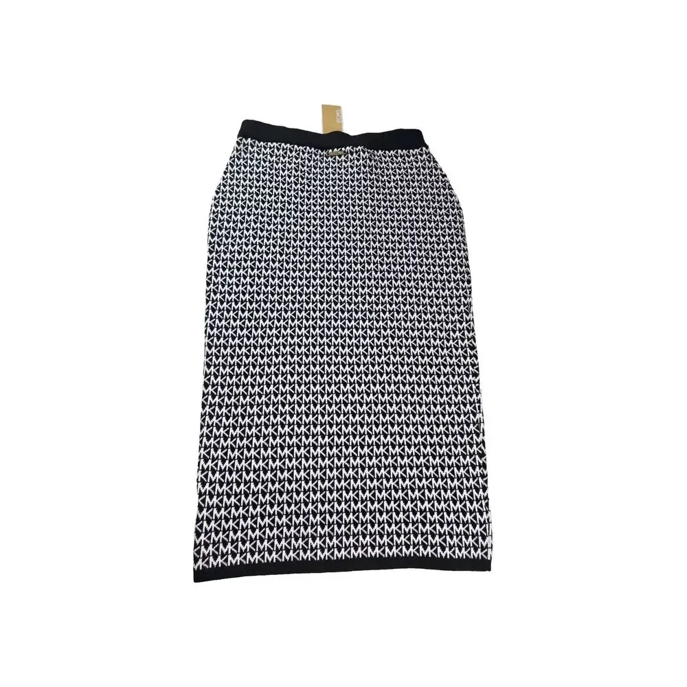 Michael Kors Women's Logo Jacquard Pencil Skirt